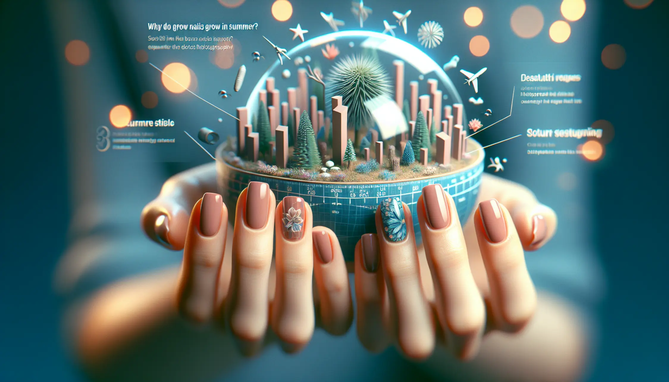 Perché le unghie crescono più in estate?