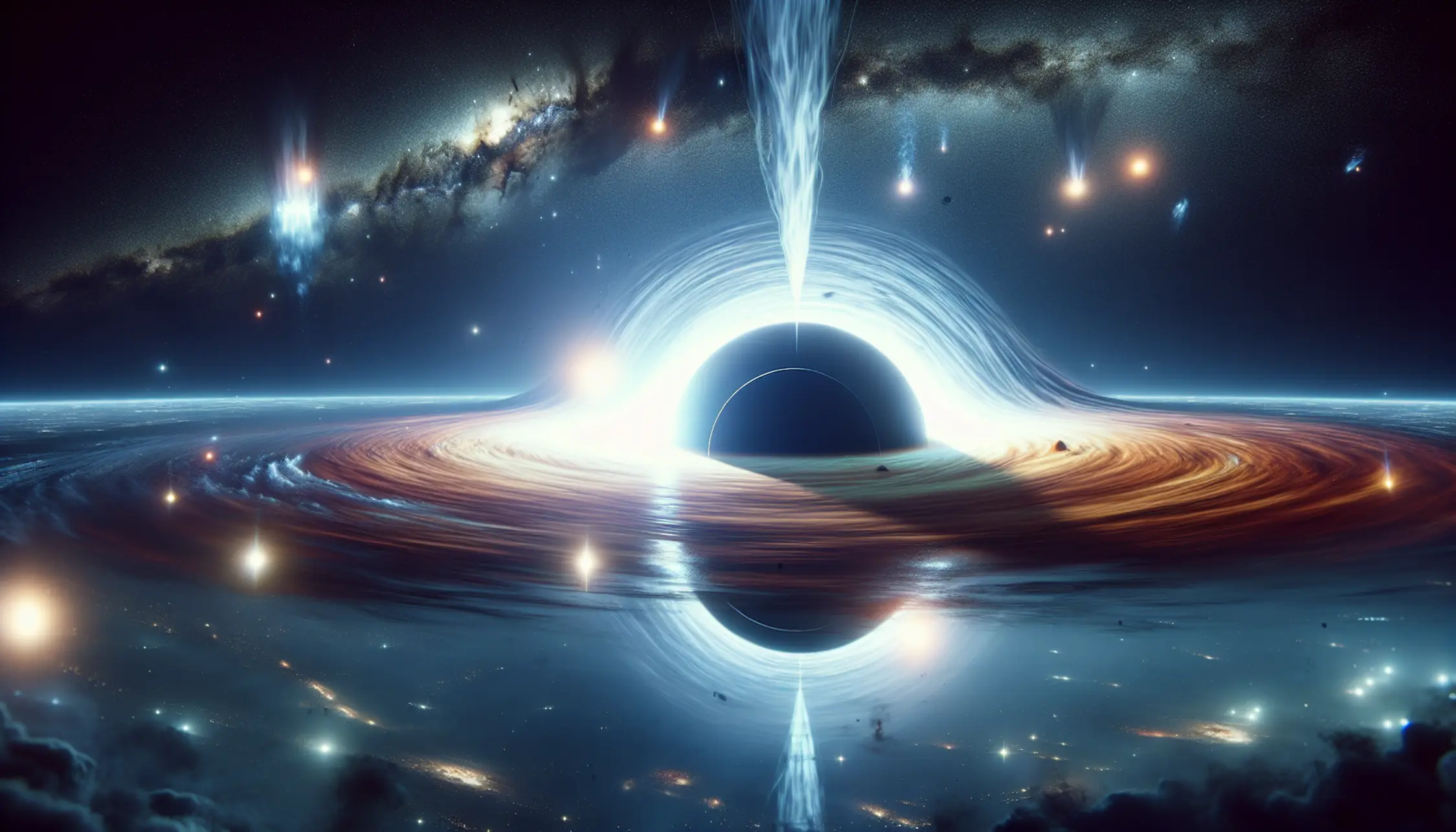 I getti dei buchi neri arrivano a milioni di anni luce?