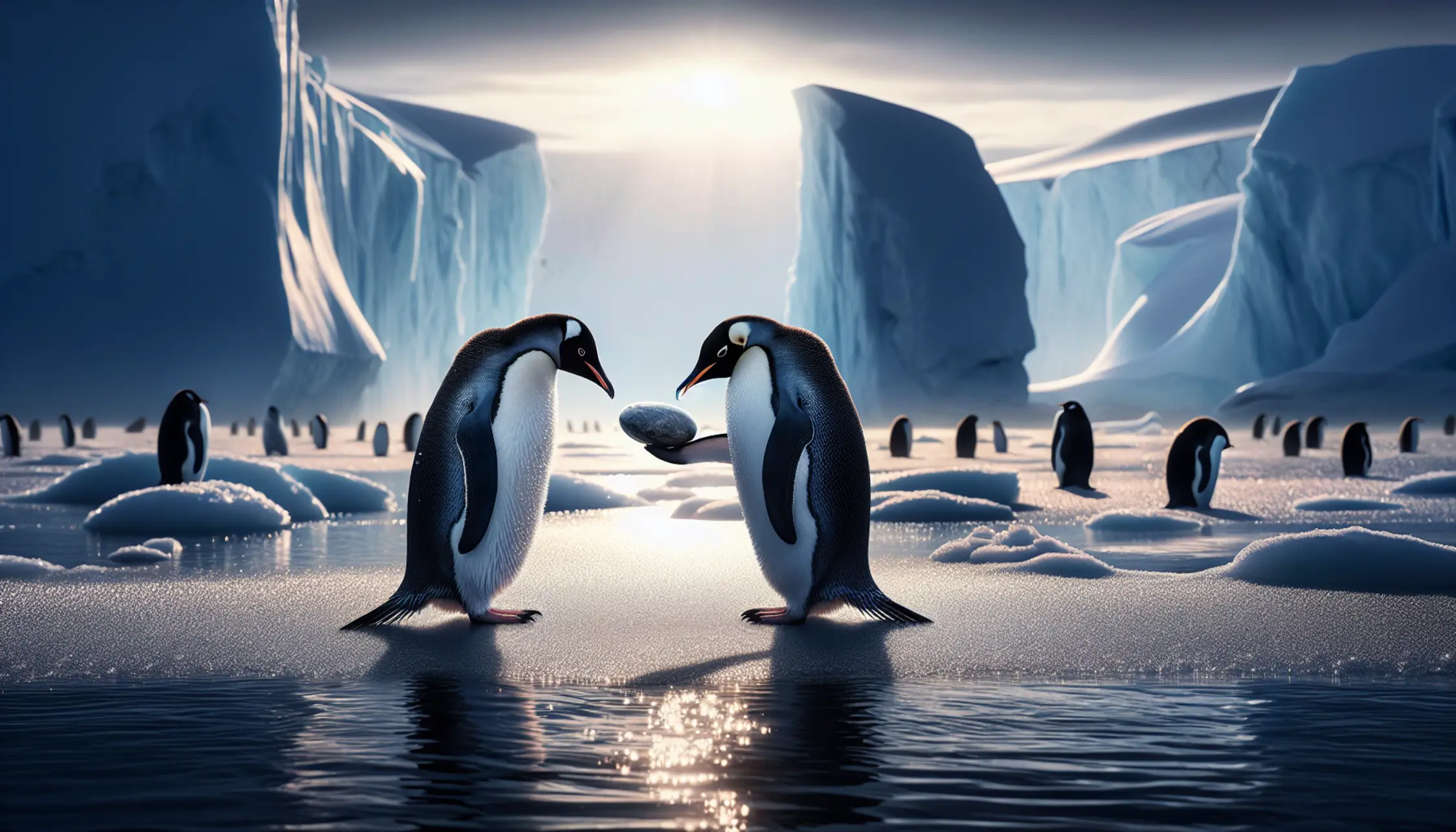 I pinguini propongono matrimonio con un sasso?