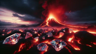Perché i vulcani emettono diamanti?